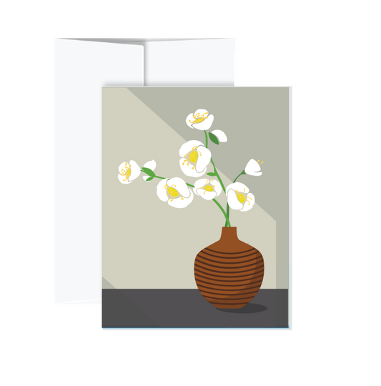 Greeting Card - Orchid Jar